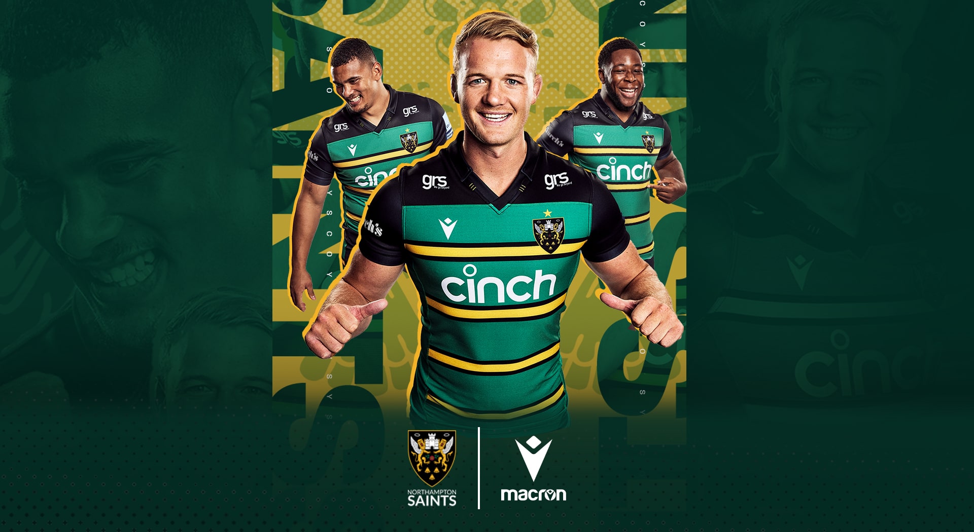 Macron Respect for tradition in the new “home” shirt of Northampton Saints  | Bild 1